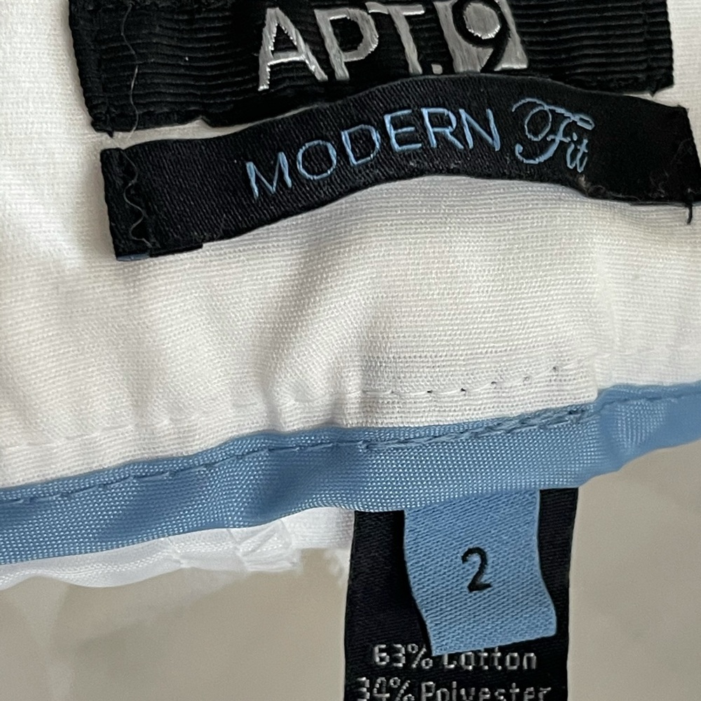 Apt. 9 White Modern Fit Pants - image 7